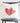 Orange and Pink Double Heart - Square Canvas Pillow