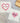 Be Mine, Love Heart Watercolor - 2pk Swedish Dish Cloth